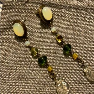 Funky dangling beaded earrings